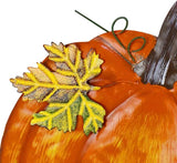 K KILIPES 18.9" H Metal Pumpkin Garden Stake Decorative Fall Pumpkin Yard Sign for Home Outside Garden Lawn Porch Autumn Thanksgiving Decorations (1)