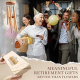 SteadStyle Retirement Gifts Wind Chime, Retirement Gift for Woman Men, Happy Retirement Gifts for Coworker, Nurse, Veterans, Teacher, Boss - Wind Chimes for Outside Garden Patio Backyard Porch