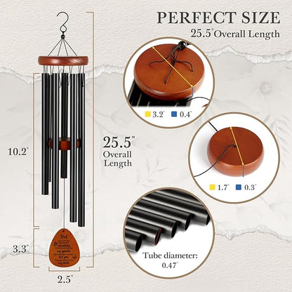 SteadStyle Memorial Gifts for Loss of Dad, 25.5" Memorial Wind Chimes, in Memory of Dad, Bereavement Gifts, Sympathy Gifts for Loss of Father, Home Decor Outdoor Garden Patio