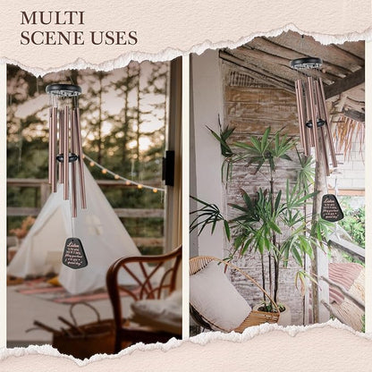 SteadStyle 60th Birthday Gifts for Women, Happy 60 Year Old Birthday Gifts for Her Mom Sister Wife Grandma - 60th Birthdays Wind Chimes 26in Garden Decoration