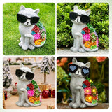 kyoryuger Mothers Day Solar Garden Decor Cat Statues for Women Mom Grandma Sister, for Mom,Solar Outdoor Decor for Patio Backyard Yard Lawn Decoration-Unique Birthday Present,Yard Art Ornament