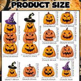 Amyhill 12 Pcs Halloween Pumpkin Yard Signs for Outdoor Spooky Ghost Jack O 16 Pcs Pumpkin with Witch Hats Lawn Stakes Trick or Treat Yard Decorations for Halloween Garden Stack Prop Home Party Decor
