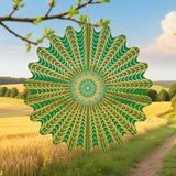 Mandala Gifts for Mom, Moms Wind Spinners, Mother's Day Best Gift for Mom, Mother Birthday Gift from Daughter Son, Love Reminder Gifts for Mother's Day, Garden Decor Gifts for Outside, Green,12in