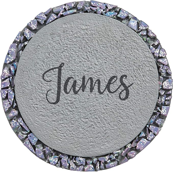 Let's Make Memories Personalized Floral Garden Stones - This is Us Path Stones for Families - Garden Décor - Customize with Message & Names - Small