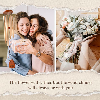 Nana Gifts for Mothers Day, Nana Birthday Gifts, I Love You Wind Chimes Outside for Nanas, Idea Nanas Presents for Mothers Day, Birthday, Thanksgiving, Christmas, 36"