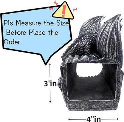 coolboy Gutter Diverter Rain,Dragon Statue Deco Gutter Extension Downspout, Eco-Friendly Resin Gutter Extender Diverter,Splash Block, Perfect Rain Gutter Downspout Extension for 3"x4" Downspouts