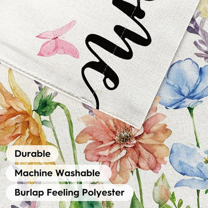 AVOIN colorlife Hummingbird Spring Flowers House Flag 28 x 40 Inch Double Sided, Seasonal Welcome Yard Outdoor Flag