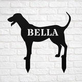 Personalized Foxhound Statue Stake,Custom Foxhound Dog Outdoor Art Decor,Memorial Remembrance Silhouette Sculpture,Outdoor Statue for Yard Garden Porch Lawn Grassland Park Farm Flowerpot Decor.