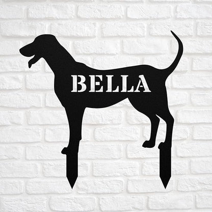 Personalized Foxhound Statue Stake,Custom Foxhound Dog Outdoor Art Decor,Memorial Remembrance Silhouette Sculpture,Outdoor Statue for Yard Garden Porch Lawn Grassland Park Farm Flowerpot Decor.