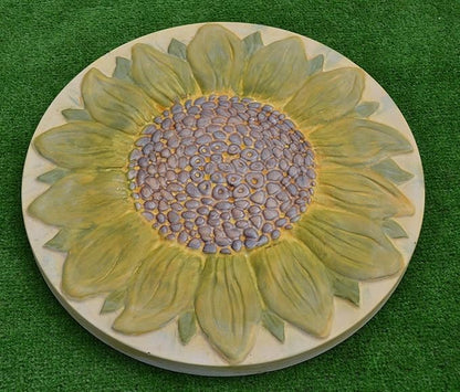 Sunflower Plastic Mold Stepping Stone Garden Path Concrete Plaster #S18