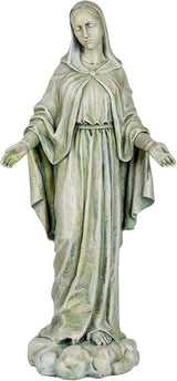 Roman Joseph's Studio Our Lady of Grace Garden Statue – 24" Tall Religious Outdoor Décor – Blessed Virgin Mary, Patron Saint Yard Sculpture