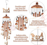 Romart Garden Gnomes Wind Chimes for Outside, Gnome Gifts for Women Men Mom Wife Grandma Birthday Memorial Windchimes for Outdoors Indoors, Garden, Patio, Home, Porch, Yard Decorations