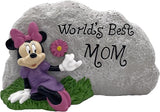 Disney Minnie Mouse World's Best Mom Everyday Outdoor Garden Statue, 4 inches Tall, Officially Licensed Disney Product