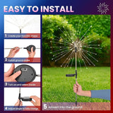 PEVOROS Garden Decor Solar Lights Outdoor,6 Pack 120LED Waterproof Colorful Solar Garden Lights Your Outdoor Decoration,Yard, Patio, Porch,Flower Pot,Pathway,Christmas (Red, White, Pink)