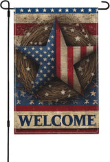 Welcome Garden Flag Seasonal Double Sided 12 x 18 Inch Small Yard Flag for Indoor Outdoor Decor Holiday All Seasons