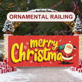 7 x 16 ft Christmas Garage Door Decorations Merry Christmas decorations Xmas Garage Door Cover, Happy New Year Hanging Banner for Home,Outdoor,Indoor,Party
