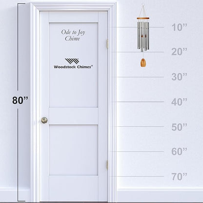 Woodstock Chimes Signature Collection, Ode to Joy Chime, 26'' Famous Melodies Wind Chimes for Outdoor, Patio, Home or Garden Décor (OJ)