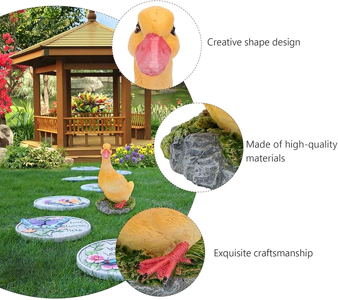 GANAZONO Home Decor Home Decor Garden Statue Decoration Resin Funny Garden Figurines Outdoor Animal Statue for Patio Lawn Yard Art Decoration Outdoor Decor Kids Kids