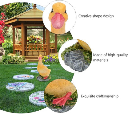 GANAZONO Home Decor Home Decor Garden Statue Decoration Resin Funny Garden Figurines Outdoor Animal Statue for Patio Lawn Yard Art Decoration Outdoor Decor Kids Kids