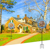 Wind Spinner Large Wind Mill Metal Outdoor Indoor Large Two-Way Wind Sculptures for Garden Patio Yard Decor