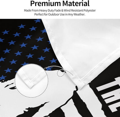 American Police Dog Support The Paws That Enforge The Laws Flag 3 X 5 Ft Polyester with Brass Grommets For Lawn Patio Yard Garden Home Outdoor Decor Fade Resistant Banner -5