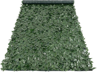 VEVOR Artificial Ivy Privacy Fence Screen, 59 x 158 in Faux Ivy Vine Leaf Hedges Fence, Greenery Privacy Fence with Mesh Cloth Backing, Green Wall Decoration for Outdoor Garden, Yard, Balcony