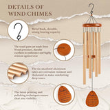 Leebbsin Sister Gifts from Sister, Wind Chimes for Sister, Sister Birthday Gifts Ideas for Wedding Graduation Mother’s Day Christmas Valentine's Day Gift for Sister-Large 36''
