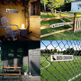 Duck Crossing Signs - Duck Crossing Road Sign 4x16 Inch, Duck Pond Sign Funny Novelty Metal Tin Sign Farm Organic Country Home Decor Wall Sign Suitable for Indoor and Outdoor Yard Sign