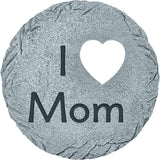 Let's Make Memories Personalized Garden Stone - Resin - Custom Garden Décor - Round Stone with Heart Cutout - for Dad - for Father's Day