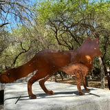 Generic Handmade Metal Rusted Coyote - Garden Decor (MEDIUM 20""), Rustic