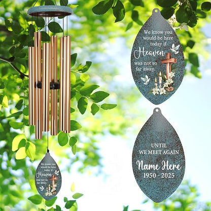 ASTARIN Memorial Wind Chimes Personalized, Memorial Gifts Wind Chimes for Loss of Loved One, Sympathy Gifts Cross Wind Chime, Windchimes in Memory of a Loved One(Produced in USA)