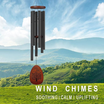 Tree of Life Memorial Wind Chimes for Loss of Loved One, Wind Chimes in Memory of a Loved One for Outside, Memorial & Sympathy Gifts for Bereavement,Condolence,Funeral