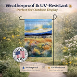 Caroline's Treasures Nevada Sagebrush in Watercolor Garden Flag Mailbox Flag Decorative Yard Flag Banner Outside Patio Artwork Yard Flower Beds, Garden Size, Multicolor