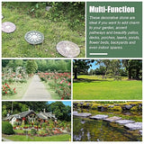 Luminous Garden Stepping Stone, Retro Style Outdoor Backyards Pathway Décor Step Stones, Weatherproof Garden Landscaping Decorative Stone (Size : Style5)