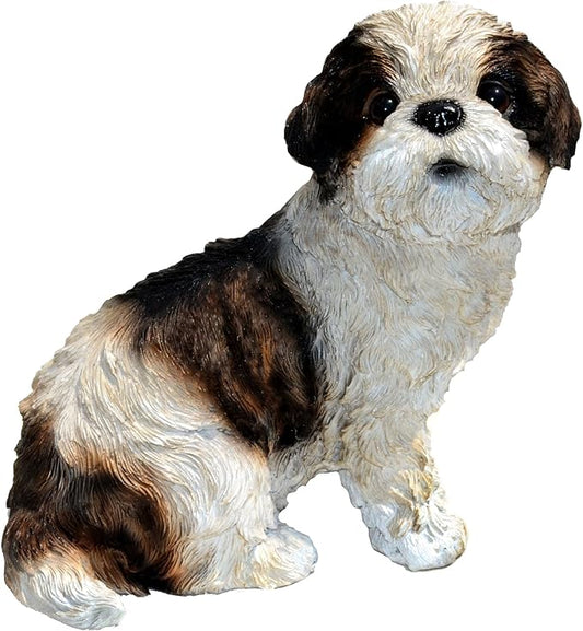 Sue-Shih Tzu Puppy S by Michael Carr Designs - Outdoor Puppy Dog Figurine for gardens, patios and lawns (80093)