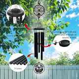 Personalized 50th Anniversary Wind Chimes, 37" Golden Wedding Wind Chime with Custom Family Name Metal Sign,50 Years Together Gift for Parents Grandparents Couples, Outdoor Garden Decor