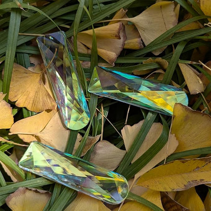 Crystal Prism Suncatcher DIY, 3pc Rectangular Prism Sparkling suncatchers for Windows Hanging, Car, Garden & Home Décor
