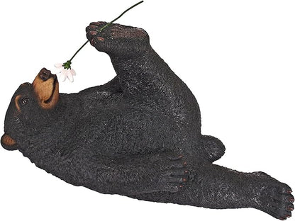 Design Toscano Smell The Flowers Garden Bear Statue