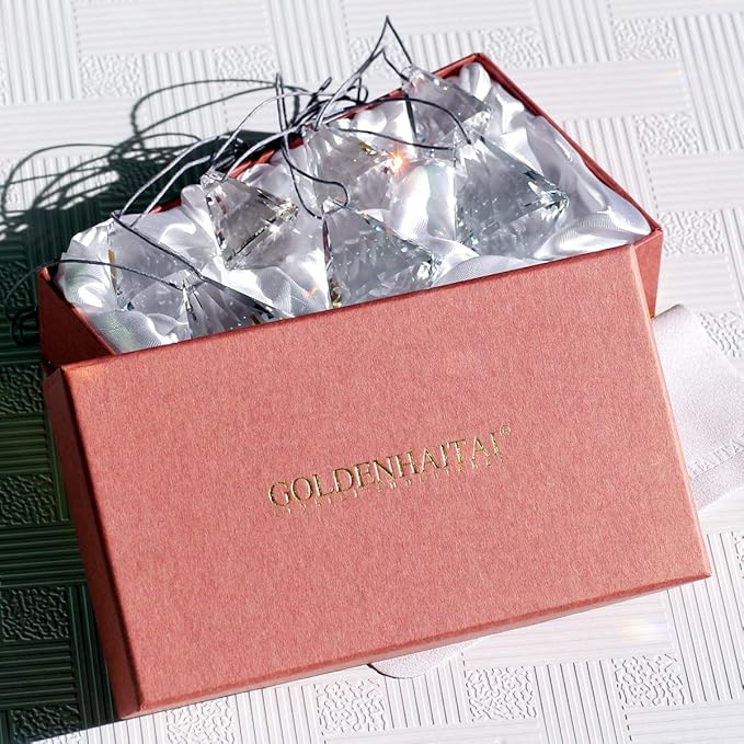 Top K9 Crystal Ball Prism Diamond Suncatcher for Window Hanging Chandelier Prism Rainbow Maker, Feng Shui Decor 30/40mm Pack of 7 (Clear)