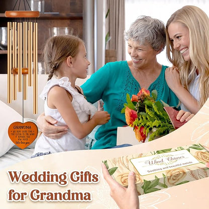 Gifts for Grandma, Grandma Birthday Gifts from Grandkids, Grandma Gift Wind Chimes, Mothers Day Grandma Gift, Present for Grandmother from Granddaughter Grandson Grandchildren