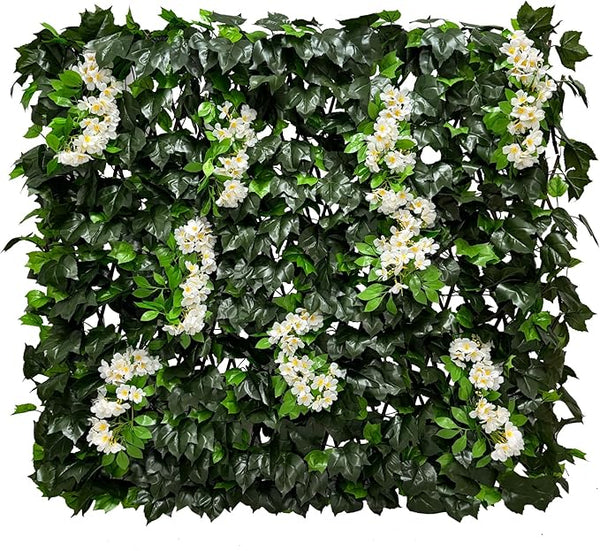Artificial Expandable Ivy Privacy Fence Screen,Adjustable Size,Dense Leaf Panel,Perfect for Balcony,Garden,Fence Cover and Green Wall Decoration