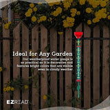 Headwind EZRead 21” Giant Professional Outdoor rain Gauge, USA Made Heavy Duty All Weather Freeze Proof Stake or mountable with Float, Red (820-1002RED)