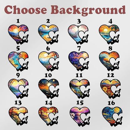 Personalized Dog Memorial Suncatchers Custom Name & Dog Breeds Remembrance Ornament Sympathy Gifts for Loss of Pet Passed Away Ideas Gift Pet Lovers in Loving Memory Window Hanging