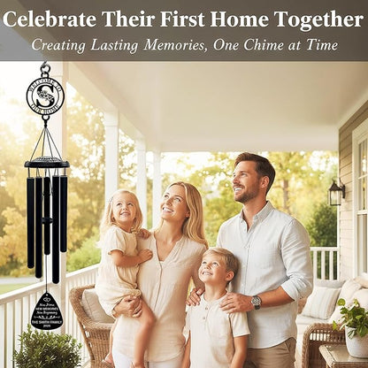 Personalized Housewarming Wind Chimes New Home Gift Custom House Warming Gifts for New Apartment Couple Outdoor Hanging Home Decor Decoration