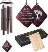 Sympathy Gifts for Loss of Grandmother, 32"" Memorial Wind Chimes for Loss of Grandma, Loss of Grandma Sympathy Gift, Bereavement Gifts in Memory of a Loved Grandma, Bronze
