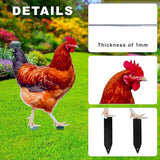 Chicken Decor Metal Garden Stakes Chicken Gifts for Women/Men Chicken Lovers Gifts Multicolor Statues for Yard Art, Outside, Patio, Outdoor Decor, Garden Decorations, Lawn Ornaments