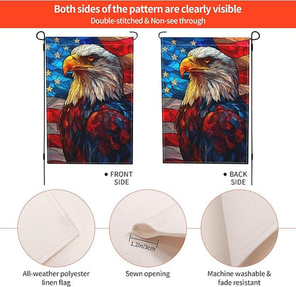 Bird Garden Flag Seasonal Double Sided 12 x 18 Inch Small Yard Flag for Indoor Outdoor Decor Holiday All Seasons