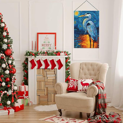 Stork Bird Garden Flag Seasonal Double Sided 12 x 18 Inch Small Yard Flag for Indoor Outdoor Decor Holiday All Seasons