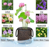 8 Pcs Pond Planting Bags, Mesh Aquatic Pond Lily Planter with Handles Reusable Water Gardens Plant Pots for Aquatic Plants, Marsh Plant Garden Terrestrial Plant (8)