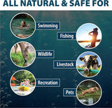 Airmax Pond Dye Packets Natures Blue Colorant for Large Pond & Lake, Beneficial UV Blocking Color Concentrate, Maintain Clean & Clear Water, Fish, Bird & Animal Safe, 4 Soluble Packets